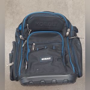 Kobalt Men's Black and Blue Tool Backpack - Durable Work Pack